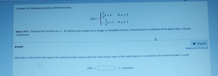 Consider the following piecewise-defined