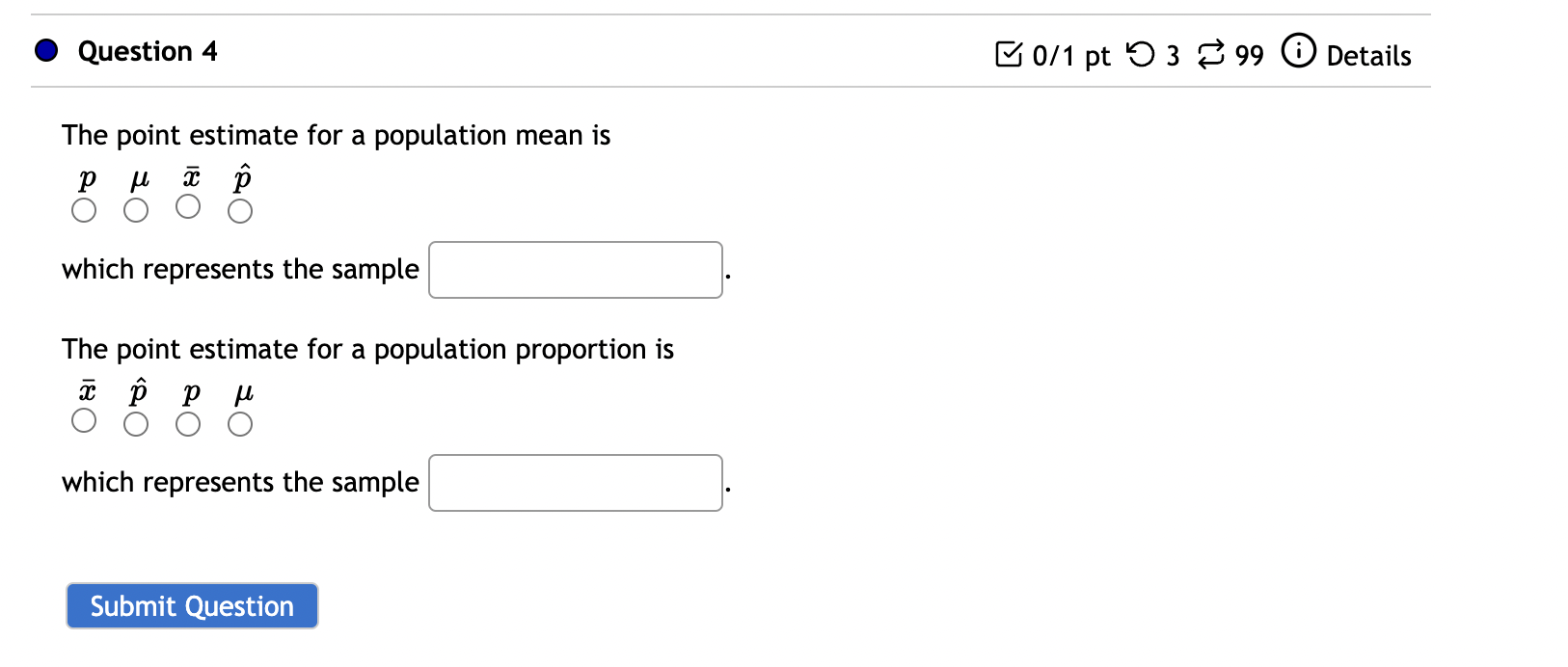 0 Question 3 B 0/1 pt '0 2-3 23 99 (D