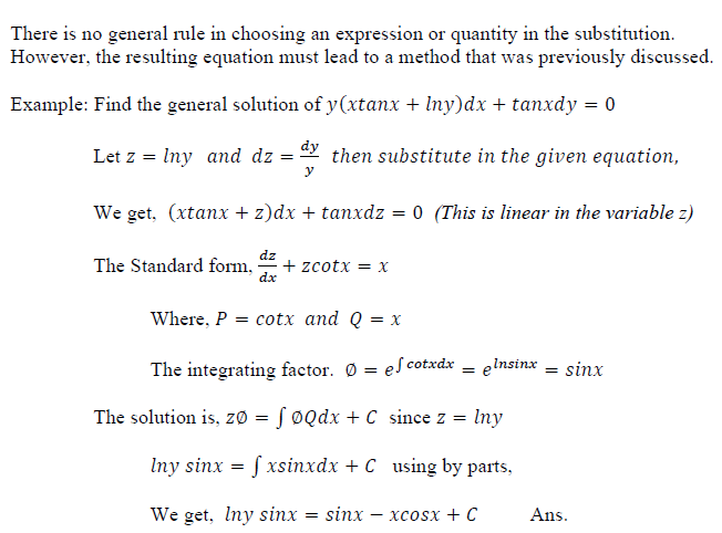 Find the general solution: \fThere is no general