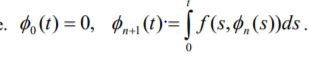 Use the method of successive approximations