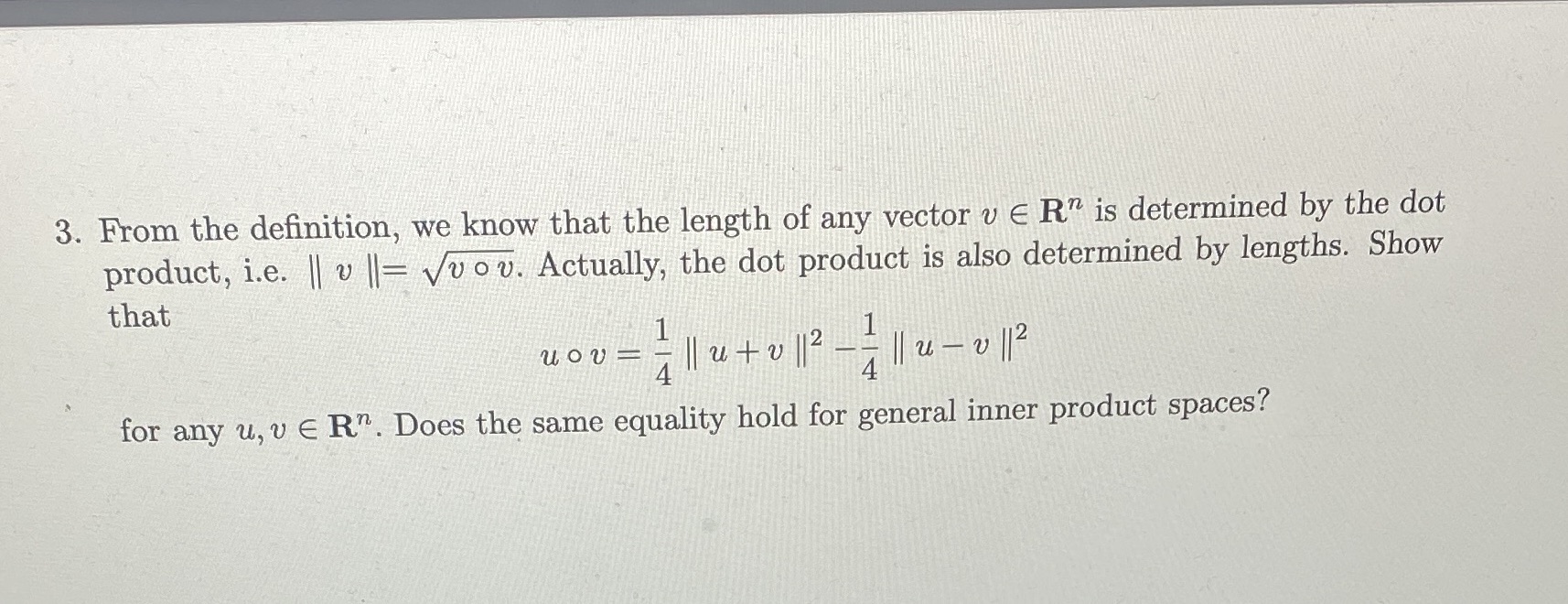 3. From the definition, we know that the length