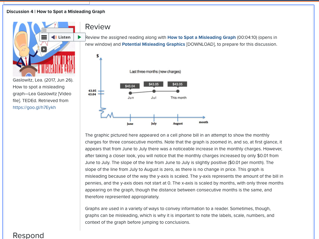 Discussion 4| How to Spot a Misleading Graph