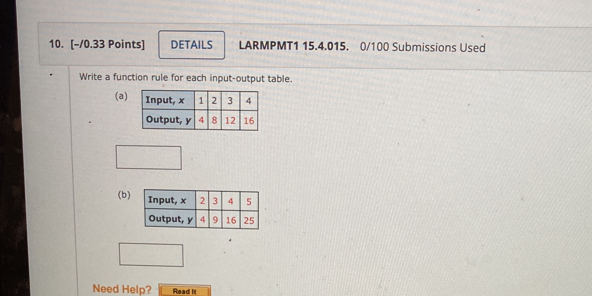 10. [-/0.33 Points] DETAILS LARMPMT1 15.4.015.