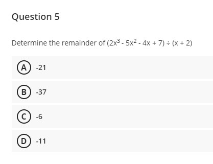 Find a polynomial function x} of least possible