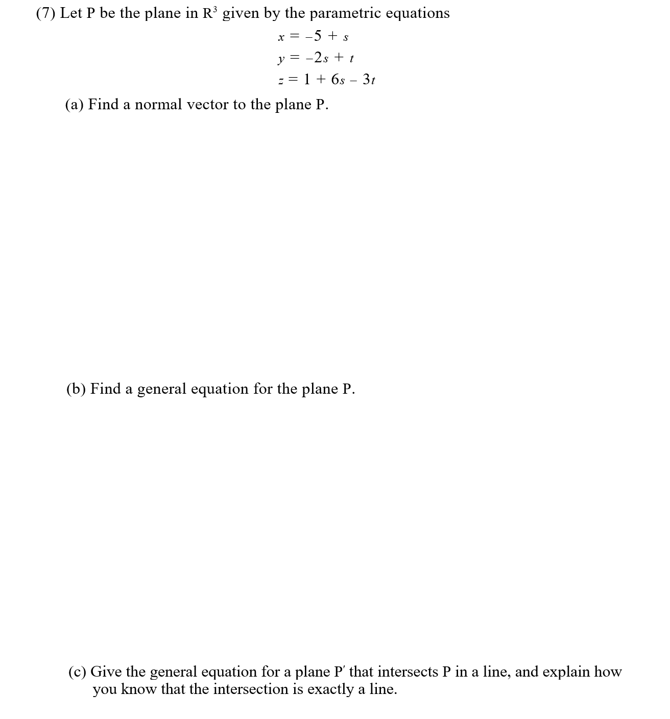 Questions. (1) mmarks) True or False? Justify