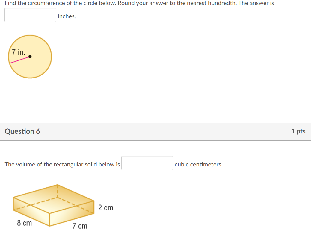 Question 1 lpts You are building a rectangular