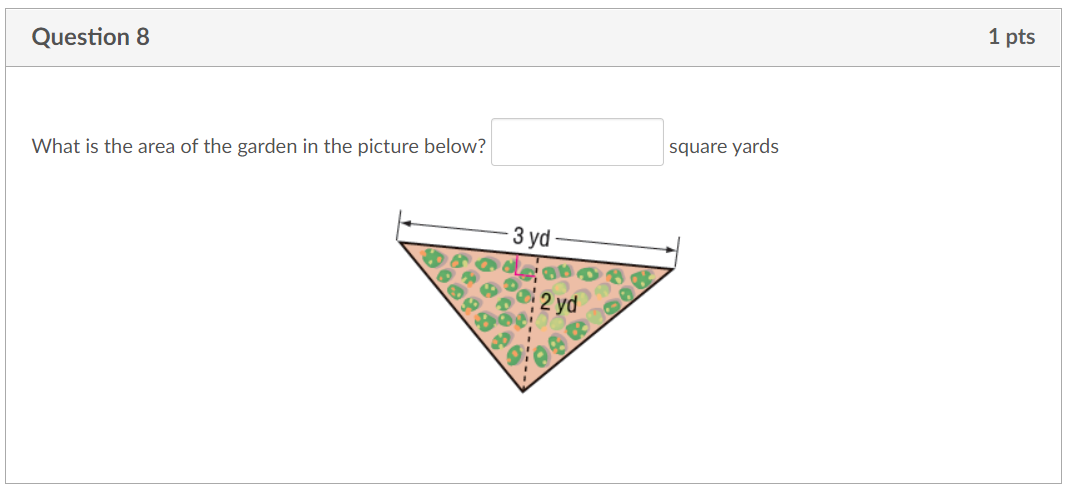 Question 1 lpts You are building a rectangular