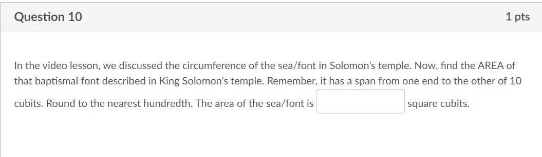 Question 1 lpts You are building a rectangular