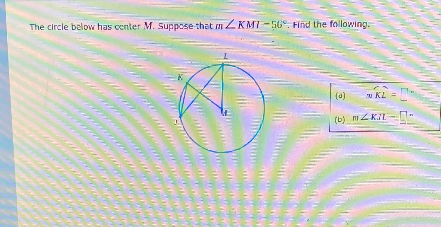The circle below has center M. Suppose that m Z
