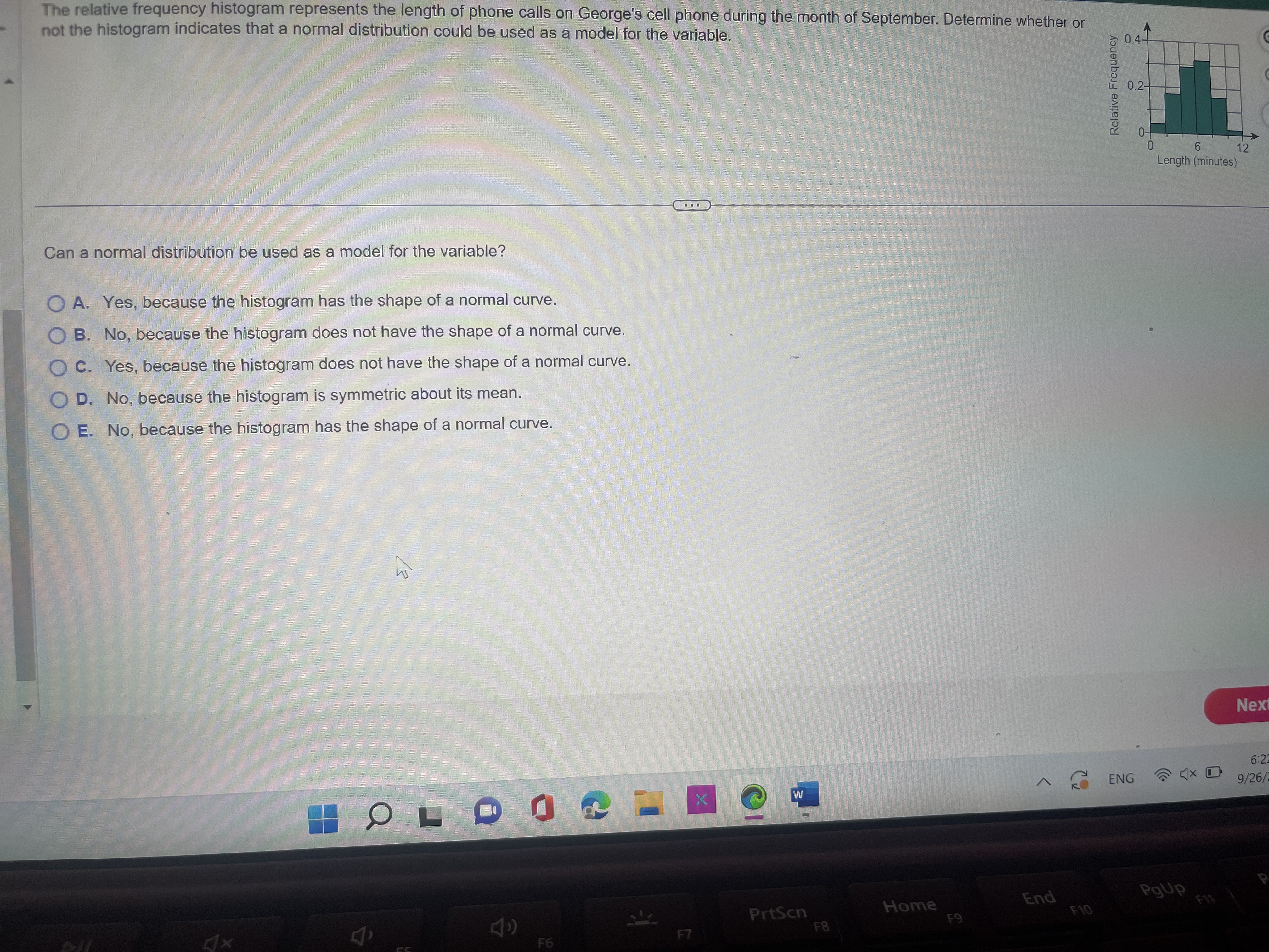 1 Assume the random variable X is normally