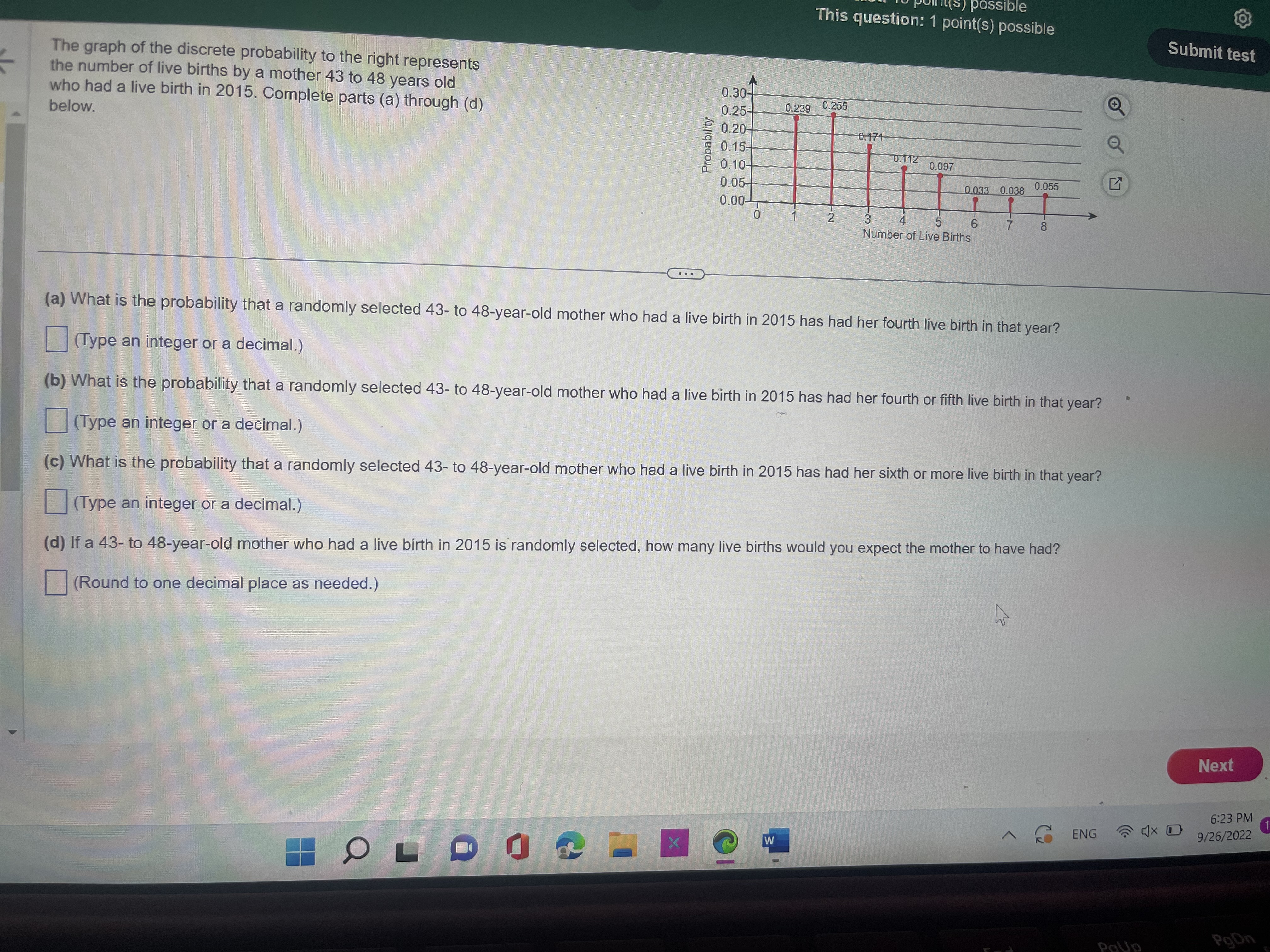 1 Assume the random variable X is normally