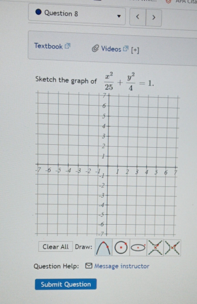 question is in picture . Question 8 < Textbook @
