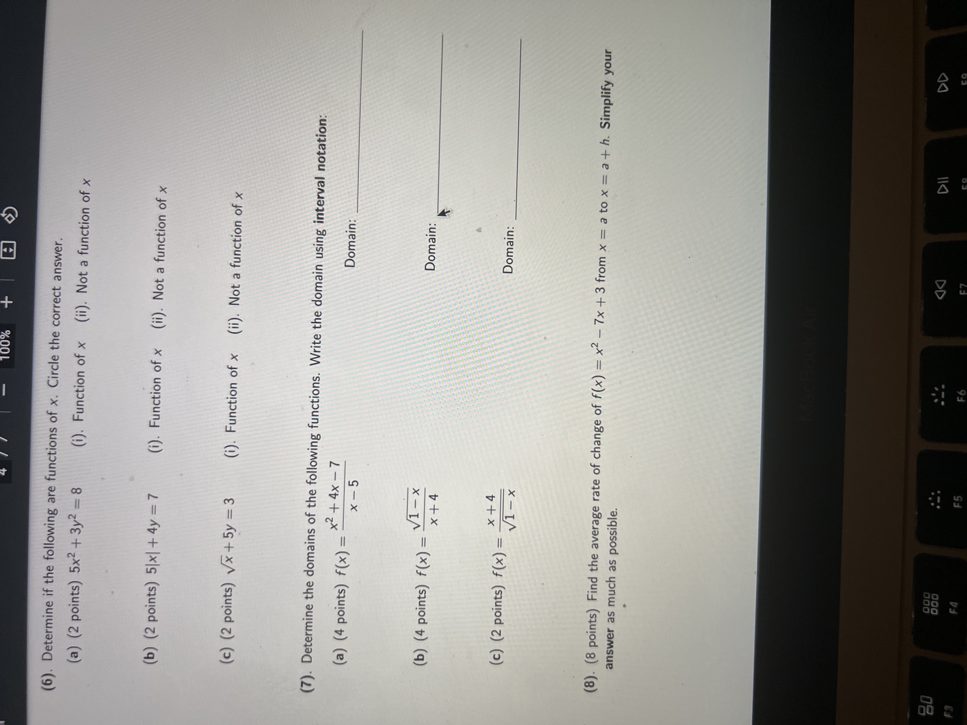 Please show me how to solve these questions 100%