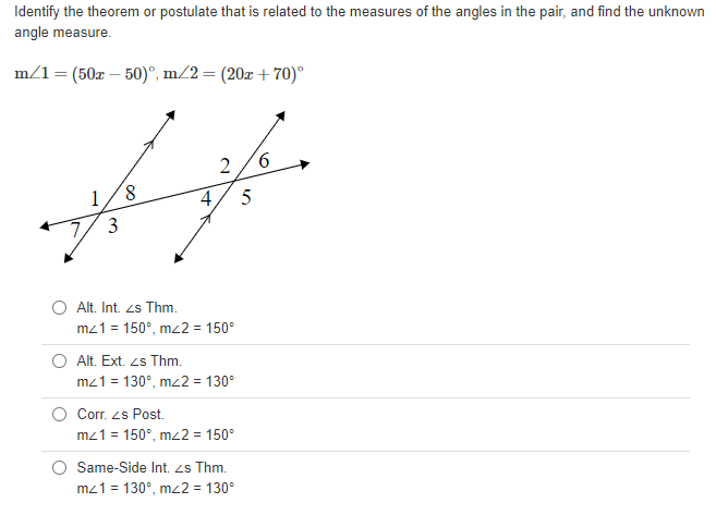 Number 1. Identify the theorem or postulate that