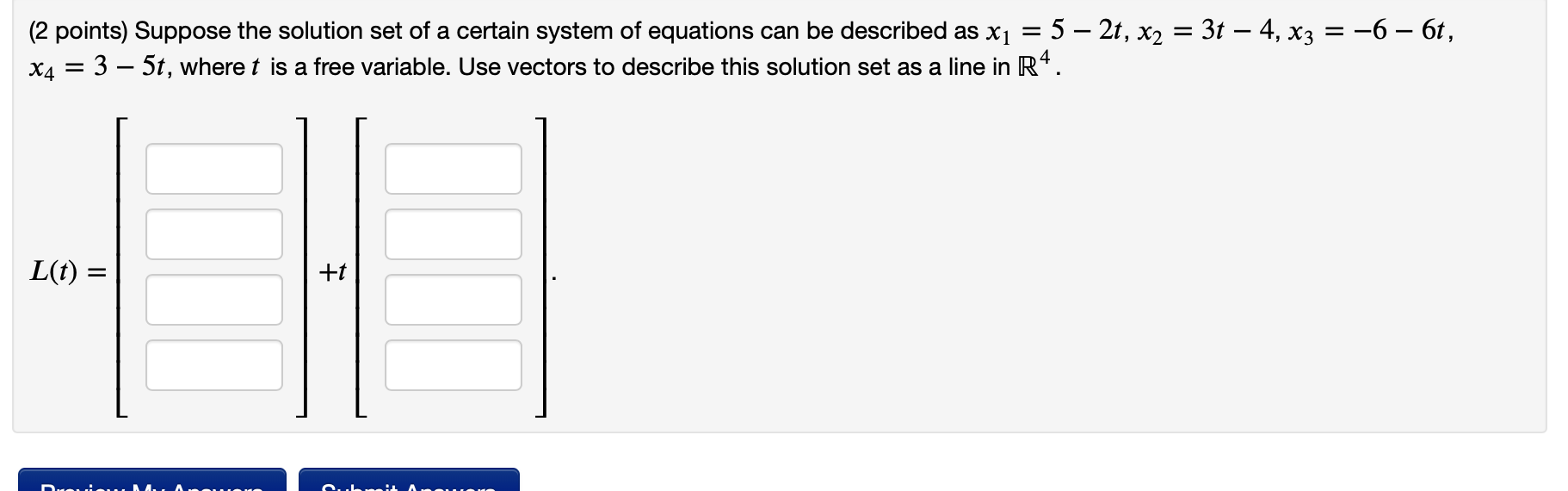 Suppose the solution set of a certain system of
