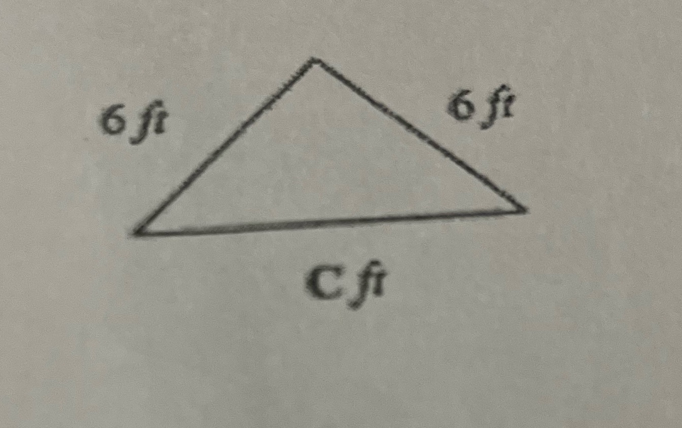 Calculate the missing length round your answers