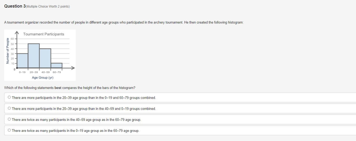 Question 1(Multiple Choice Worth 2 points) A