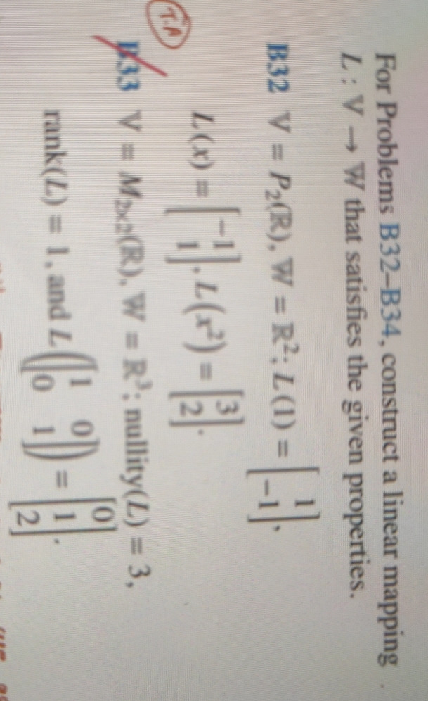 please solve B33 For Problems B32-B34, construct