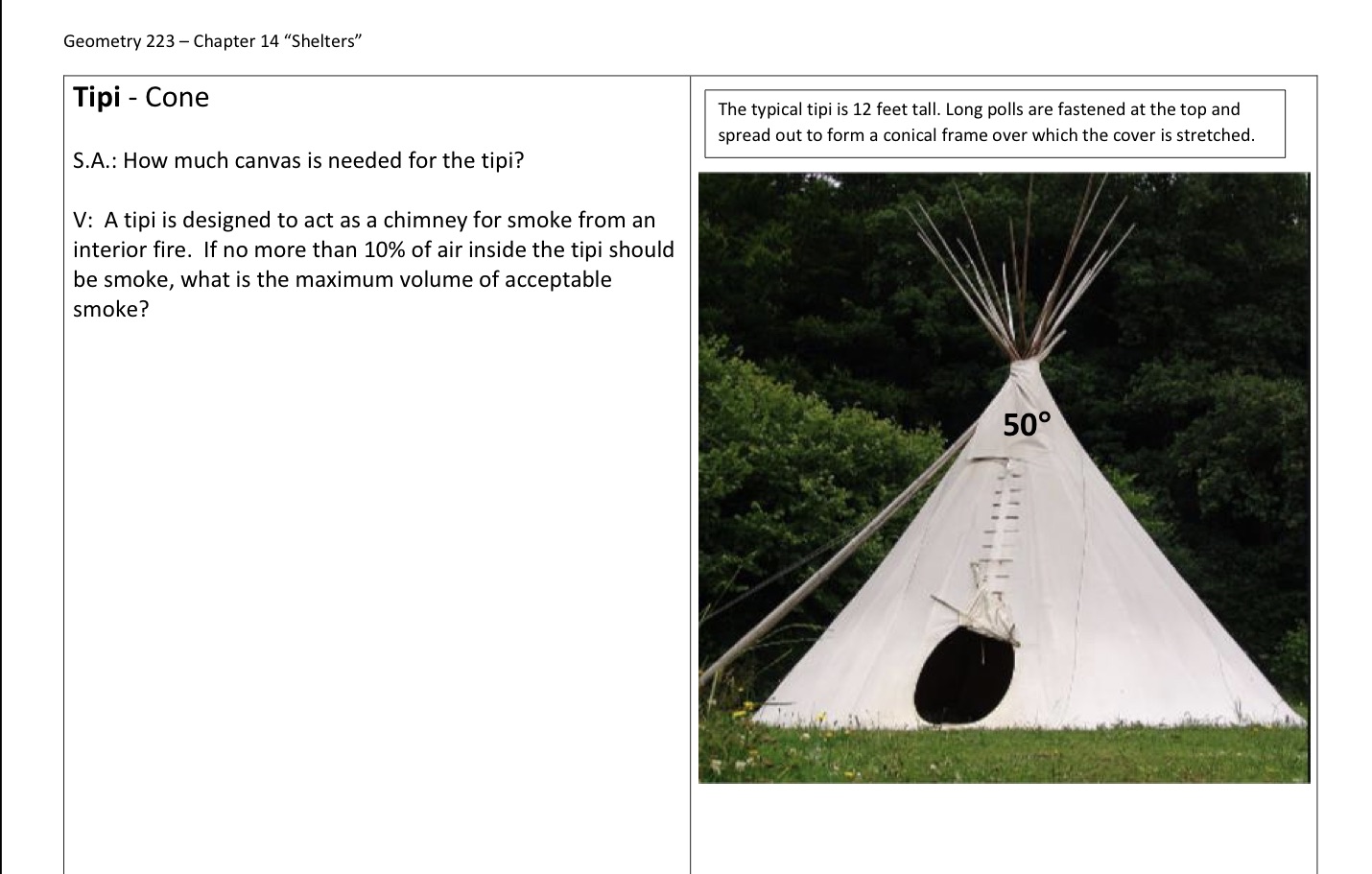 Show work and answer. Geometry 223 Chapter 14