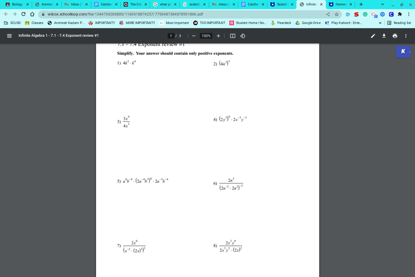 Biology x Animes! X M Inbox (1 x _ Catcher x @