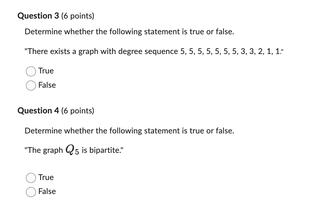 Question 1 (6 points) Saved Determine the number