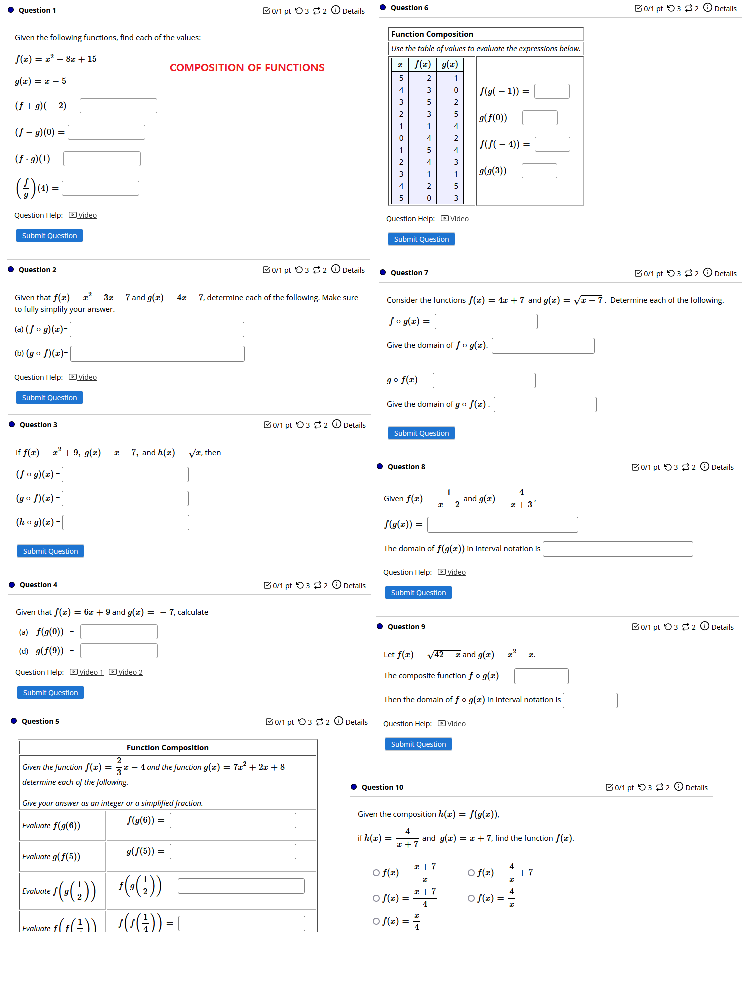 Hello, pretty easy 10 questions. Please answer as