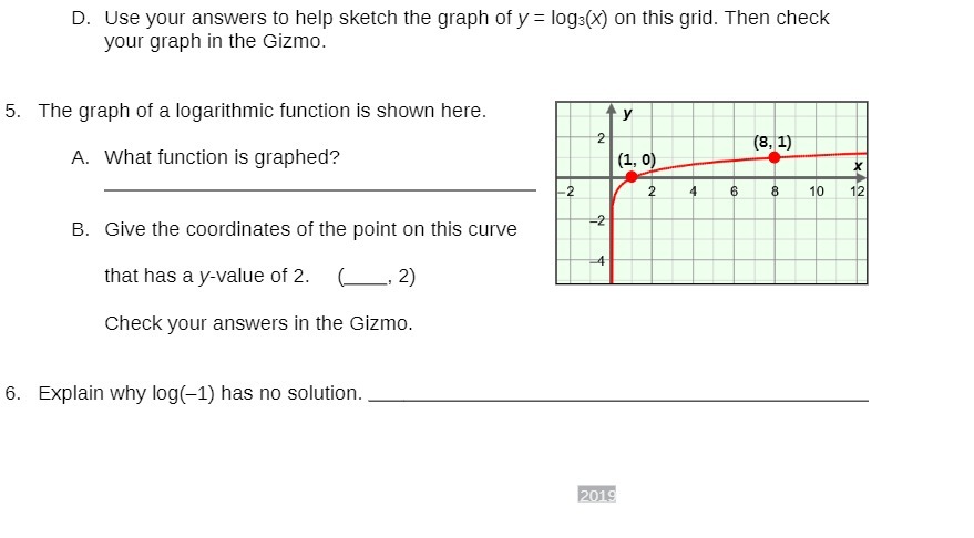 D. Use your answers to help sketch the graph of y