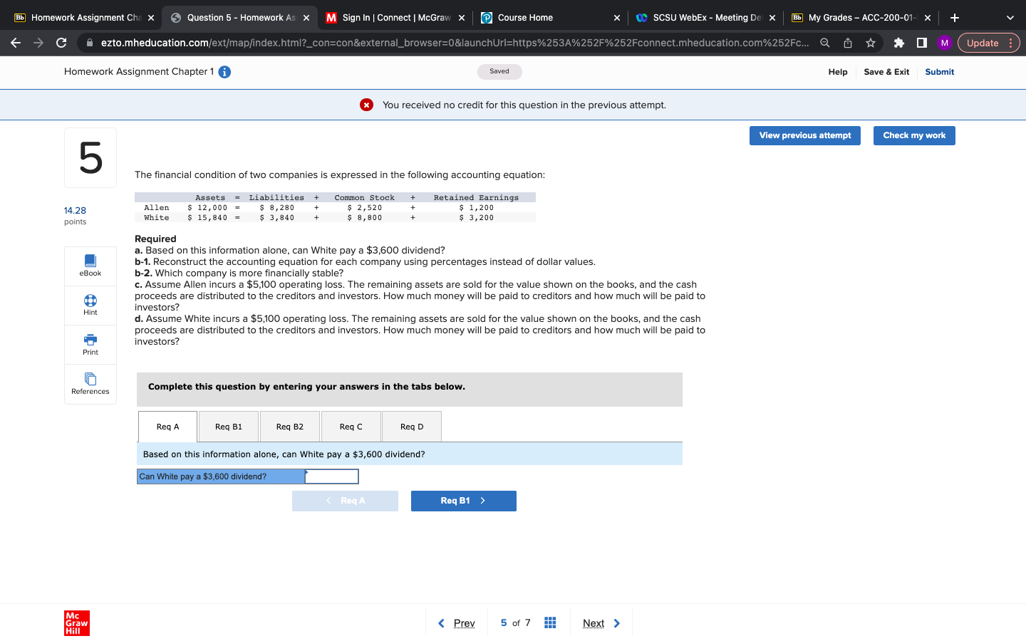 Bb Homework Assignment Cha x Question 5 -