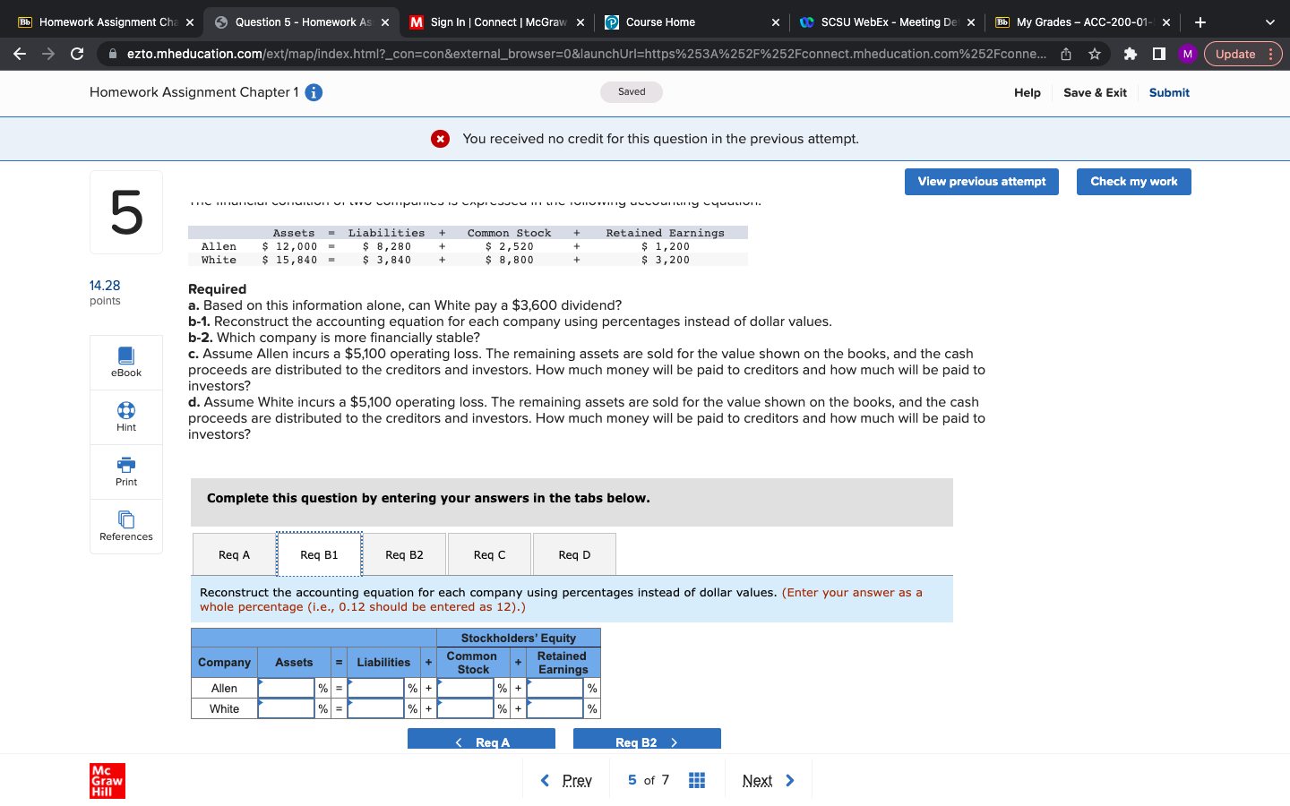 Bb Homework Assignment Cha x Question 5 -