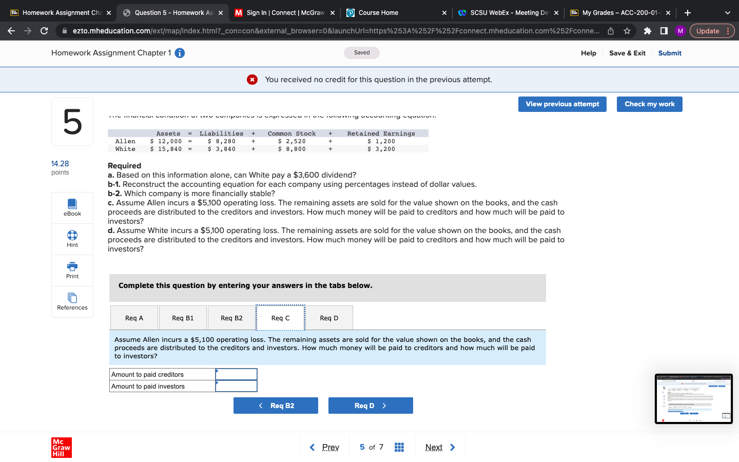 Bb Homework Assignment Cha x Question 5 -