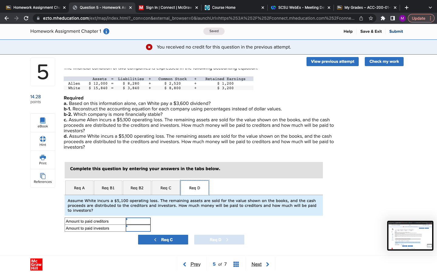 Bb Homework Assignment Cha x Question 5 -