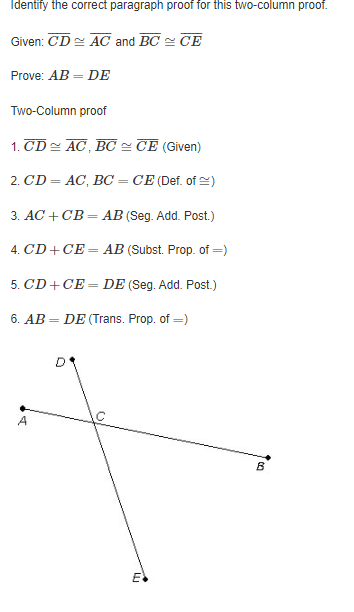 Number one. O It is given that line segments CD