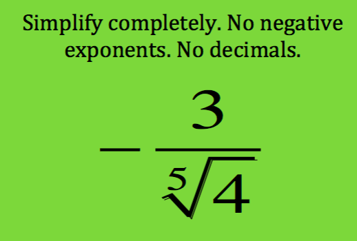 \f\f\fSimplify completely. No negative exponents.