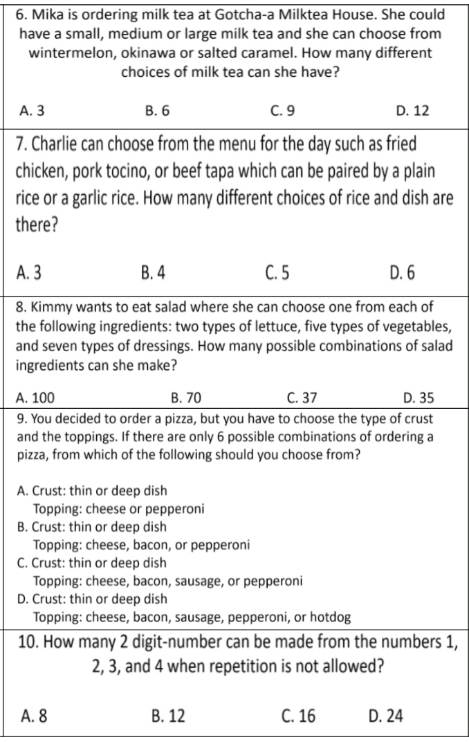 1. Which term refers to the way of organizing all