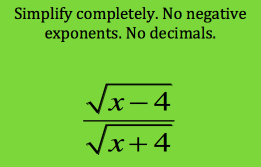 \f\f\fSimplify completely. No negative exponents.