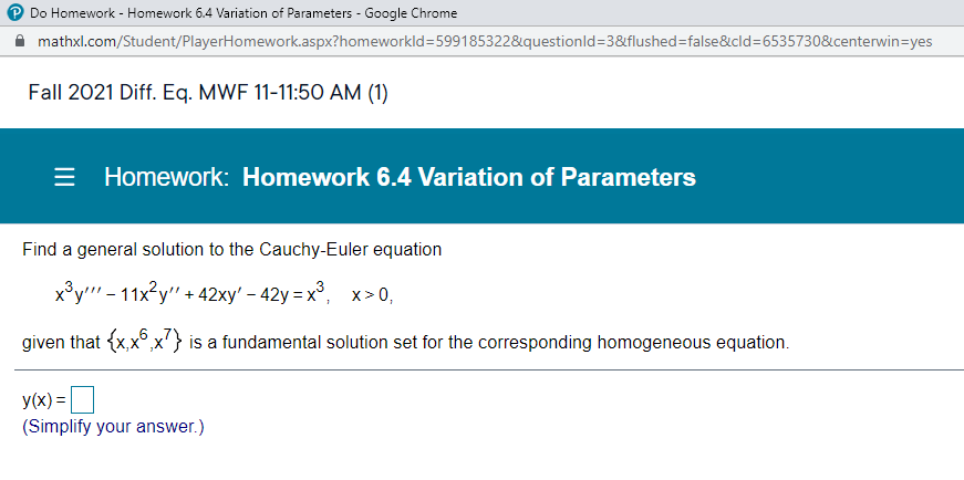 P Do Homework - Homework 6.4 Variation of