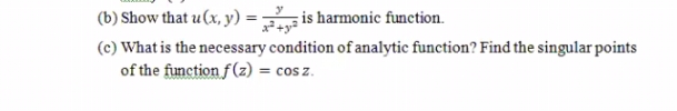 i need just b (b) Show that u (x, y) = ty is