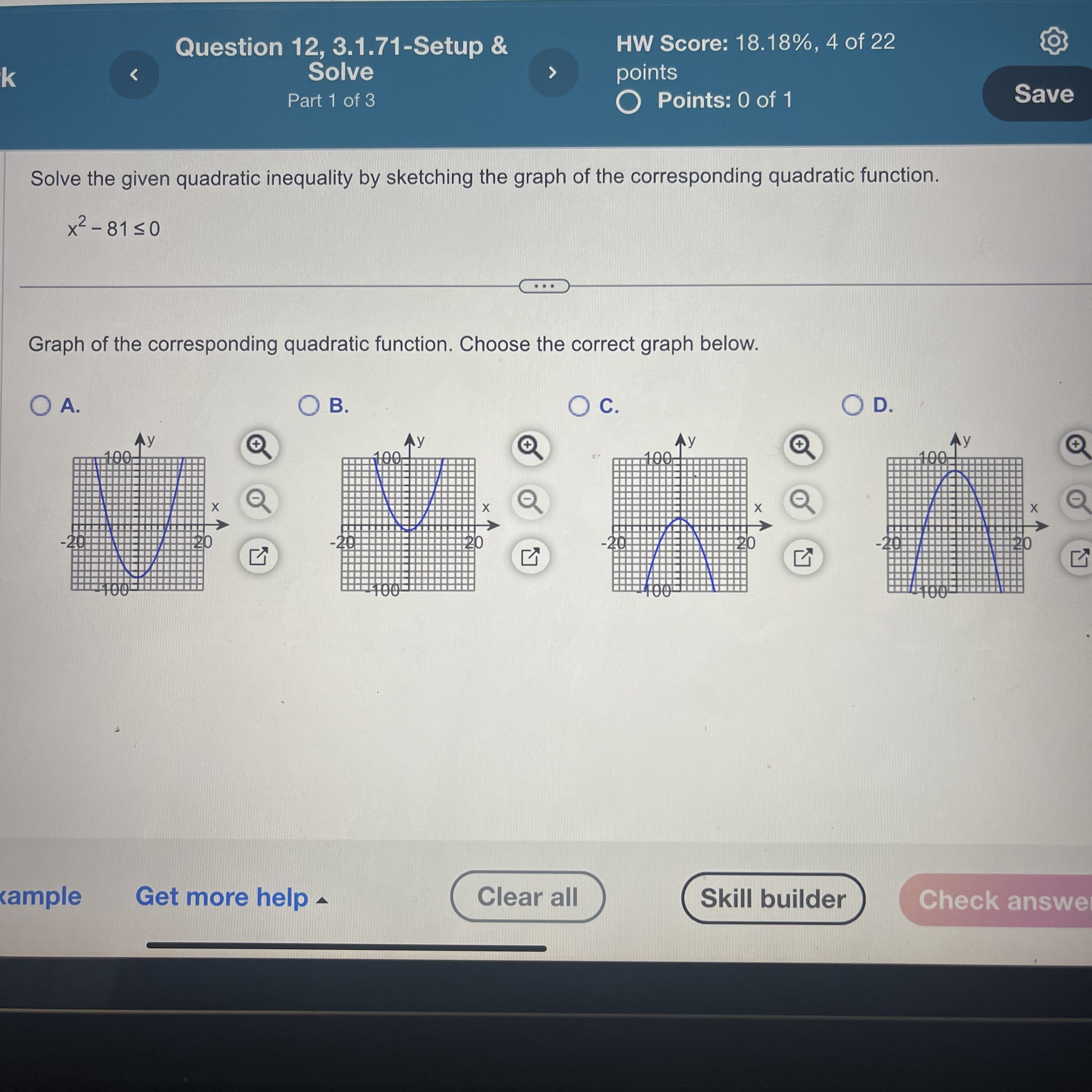 Question 12, 3.1.71-Setup & HW Score: 18.18%, 4