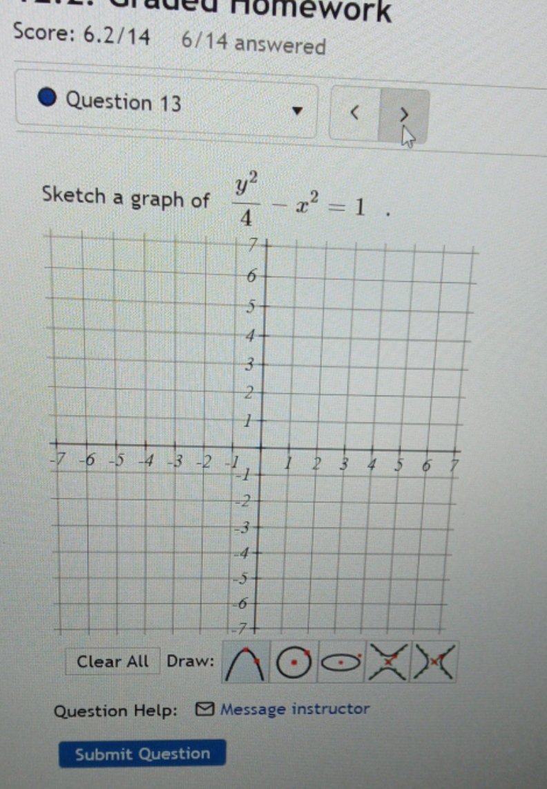 question is in picture aded homework Score: