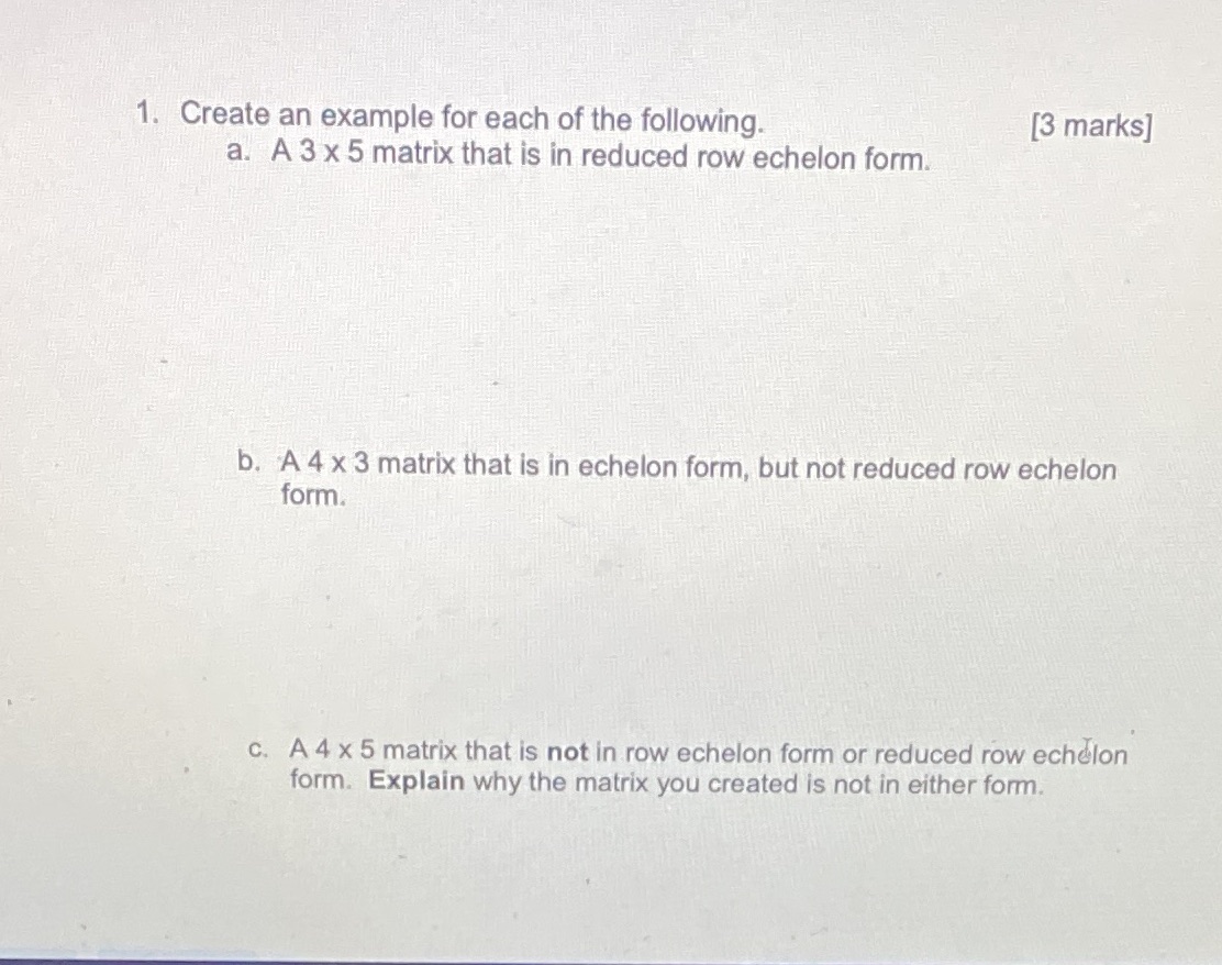 When row reducing matrices, the row operations