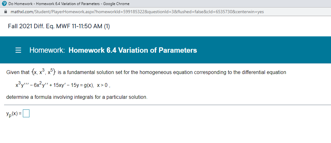 Do Homework - Homework 6.4 Variation of