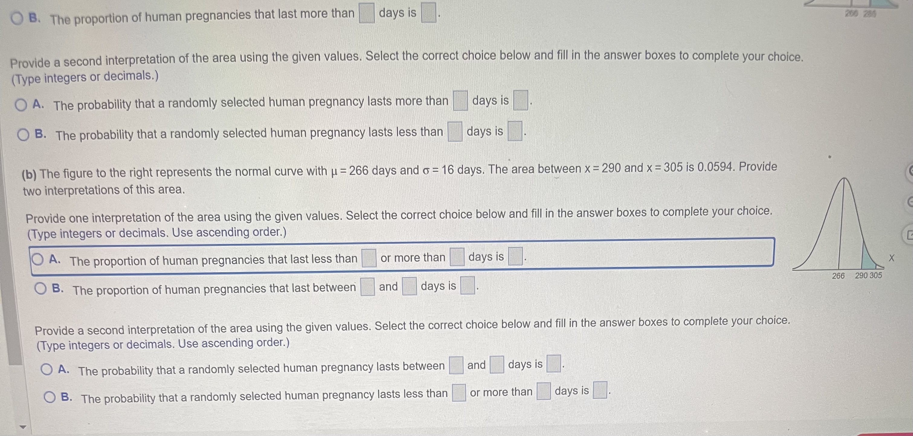 Suppose the lengths of human pregnancies are