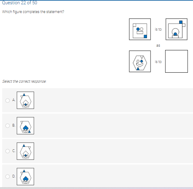 ANSWER ONLY NOT EXPLANATION Question 21 of 50