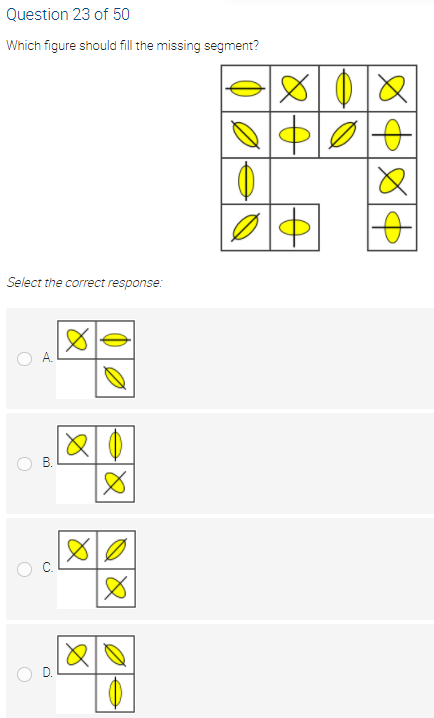ANSWER ONLY NOT EXPLANATION Question 21 of 50