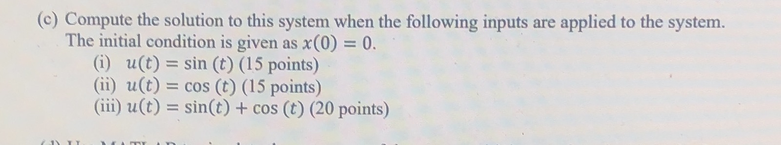 The first order time-invariant ODE is ?(t) +