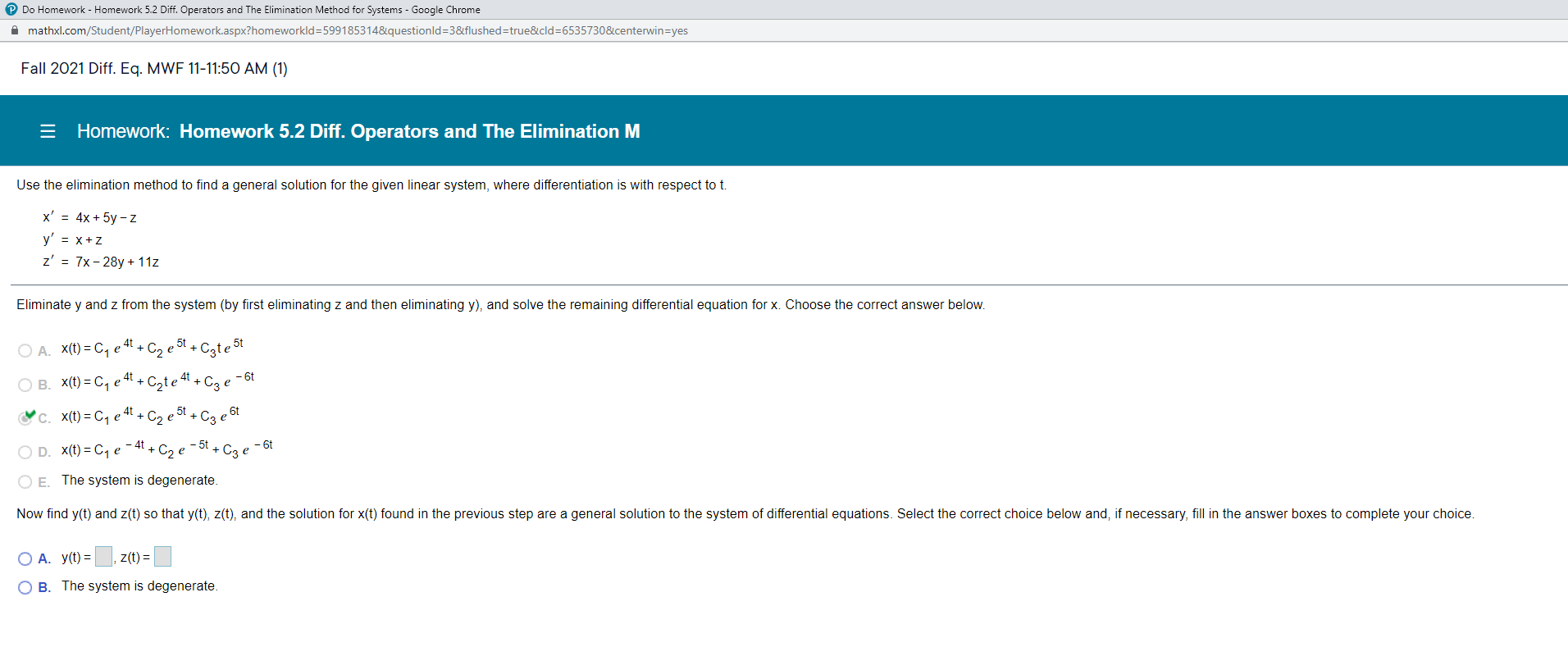 Do Homework - Homework 5.2 Diff. Operators and