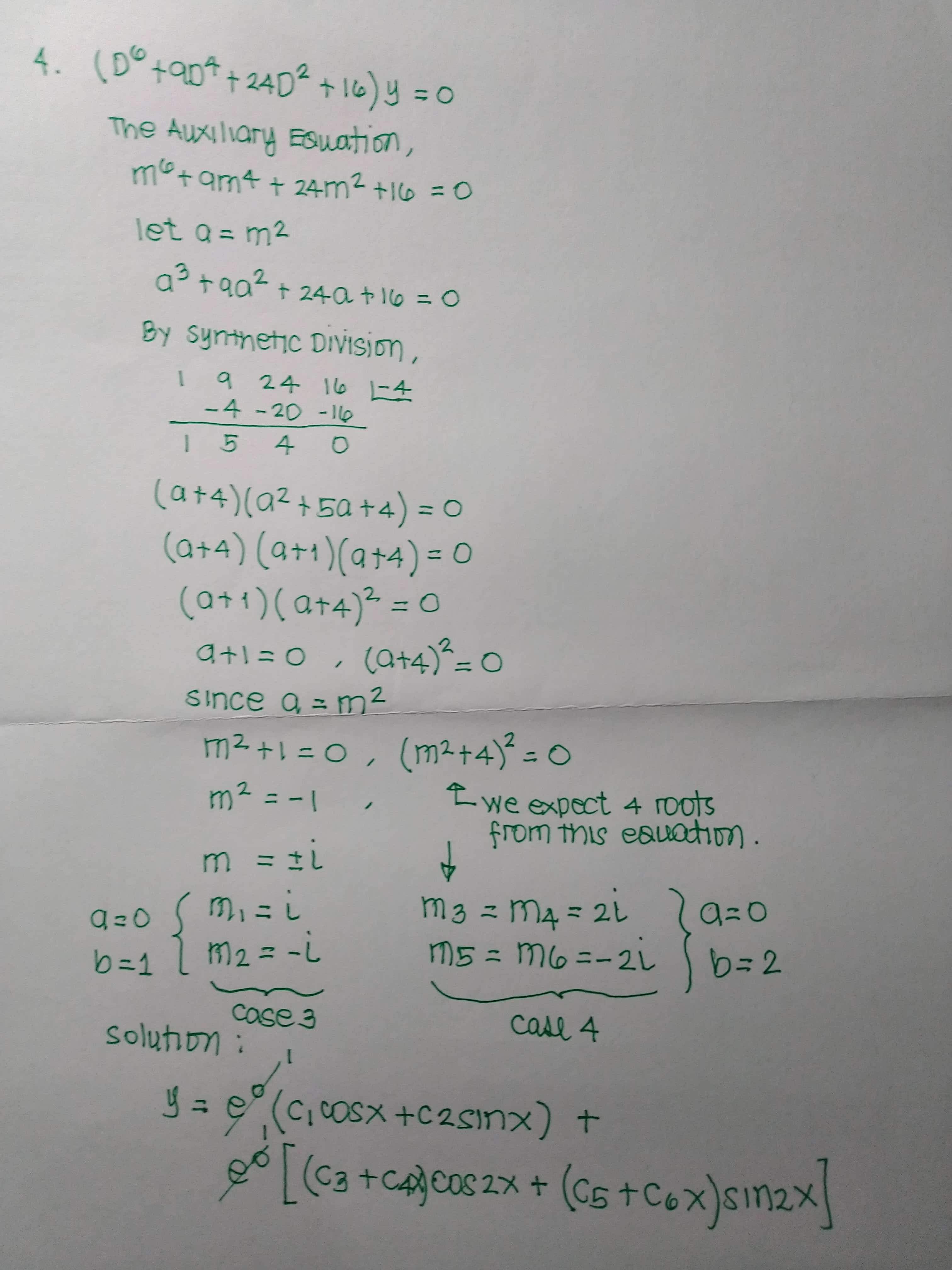 Can you please help me find the general solution