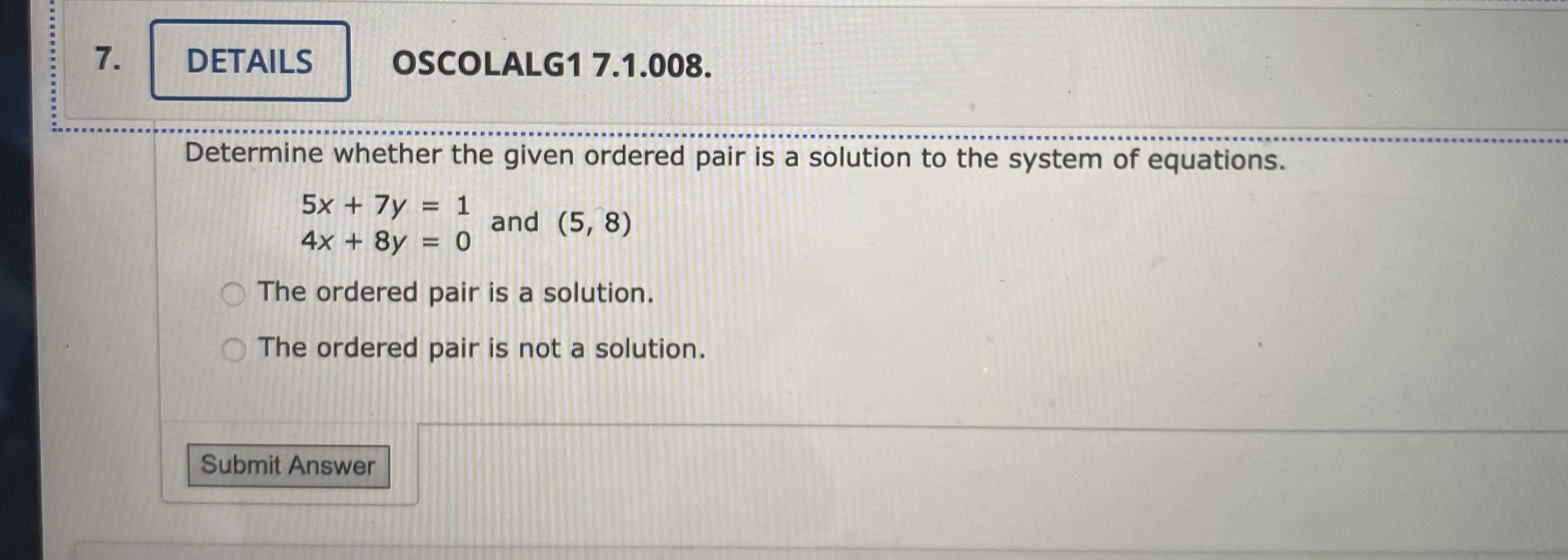 1. DETAILS OSCOLALG1 7.1.011-0201.WA.TUT. Solve