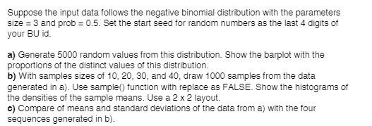 Suppose the input data follows the negative