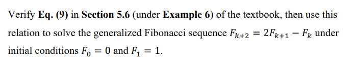 Verify Eq. {9} in Section 5.6 {under Example 6}